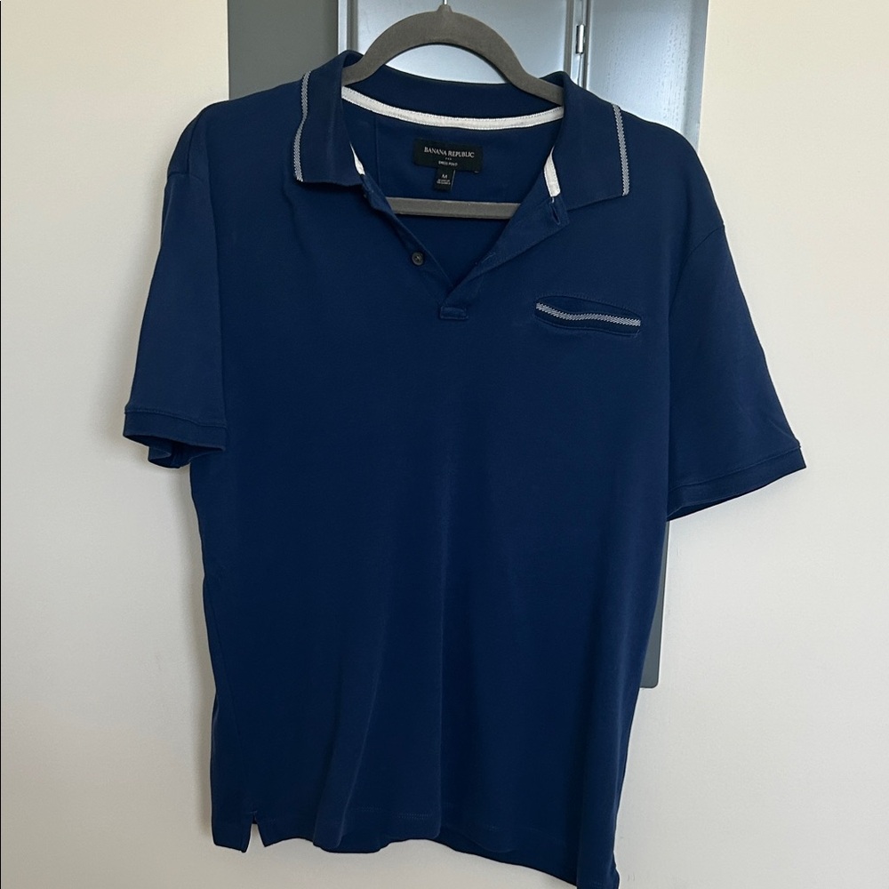 Banana Republic Dark Blue Polo Shirt